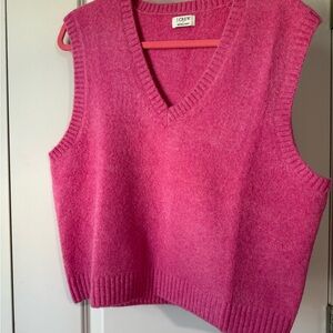 J. Crew V-Neck Pink Sweater Vest